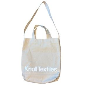Knoll Textiles Tote Canvas Bag Mid Century Beige